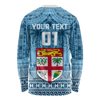 Custom Fiji Rugby Long Sleeve Shirt Fijian Go 2023 World Cup LT01 - Polynesian Pride