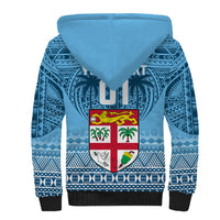 Custom Fiji Rugby Sherpa Hoodie Fijian Go 2023 World Cup LT01 - Polynesian Pride