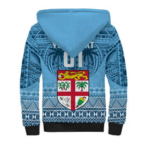Custom Fiji Rugby Sherpa Hoodie Fijian Go 2023 World Cup LT01 - Polynesian Pride