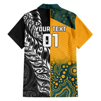 Custom New Zealand And Australia Rugby Hawaiian Shirt Wallabies Kiwi Silver Fern 2023 World Cup LT01 - Polynesian Pride