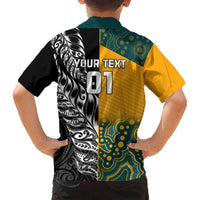 Custom New Zealand And Australia Rugby Hawaiian Shirt Wallabies Kiwi Silver Fern 2023 World Cup LT01 - Polynesian Pride