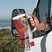 Tonga Rugby Tumbler With Handle Go Tongan LT01 - Polynesian Pride