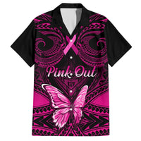 Personalised Pink Out Hawaiian Shirt Breast Cancer Awareness Polynesian Pattern Black Version LT01 Black - Polynesian Pride