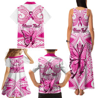 personalised-pink-out-family-matching-tank-maxi-dress-and-hawaiian-shirt-breast-cancer-awareness-polynesian-pattern-white-version