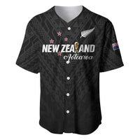 Custom Football New Zealand Baseball Jersey Aotearoa United Black Version - Polynesian Pride