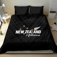 Football New Zealand Bedding Set Aotearoa United Black Version - Polynesian Pride