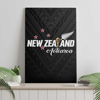 Football New Zealand Canvas Wall Art Aotearoa United Black Version - Polynesian Pride