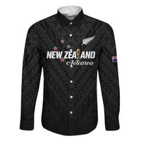Custom Football New Zealand Family Matching Off Shoulder Short Dress and Hawaiian Shirt Aotearoa United Black Version - Polynesian Pride