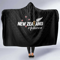 Football New Zealand Hooded Blanket Aotearoa United Black Version - Polynesian Pride
