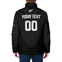 Custom Football New Zealand Padded Jacket Aotearoa United Black Version - Polynesian Pride