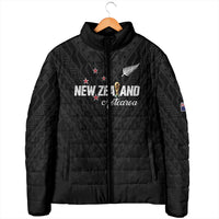 Custom Football New Zealand Padded Jacket Aotearoa United Black Version - Polynesian Pride