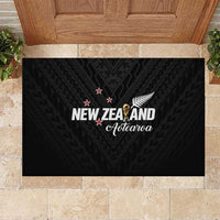 Football New Zealand Rubber Doormat Aotearoa United Black Version - Polynesian Pride