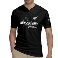 Custom Football New Zealand Rugby Jersey Aotearoa United Black Version - Polynesian Pride