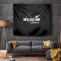 Football New Zealand Tapestry Aotearoa United Black Version - Polynesian Pride