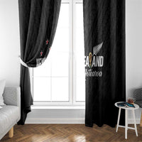 Football New Zealand Window Curtain Aotearoa United Black Version - Polynesian Pride
