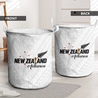 Football New Zealand Laundry Basket Aotearoa United White Version - Polynesian Pride