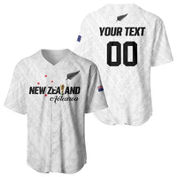 Custom Football New Zealand Baseball Jersey Aotearoa United White Version - Polynesian Pride