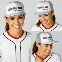 Football New Zealand Baseball Net Cap Aotearoa United White Version LT01 - Polynesian Pride