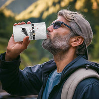 Custom Football New Zealand 4 in 1 Can Cooler Tumbler Aotearoa United White Version - Polynesian Pride