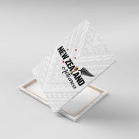 Football New Zealand Canvas Wall Art Aotearoa United White Version - Polynesian Pride