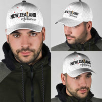 Football New Zealand Classic Cap Aotearoa United White Version - Polynesian Pride