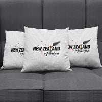 Football New Zealand Pillow Cover Aotearoa United White Version - Polynesian Pride