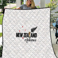Football New Zealand Quilt Aotearoa United White Version - Polynesian Pride