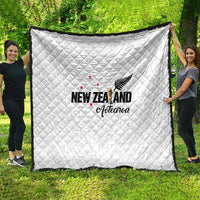 Football New Zealand Quilt Aotearoa United White Version - Polynesian Pride