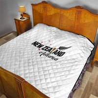 Football New Zealand Quilt Aotearoa United White Version - Polynesian Pride