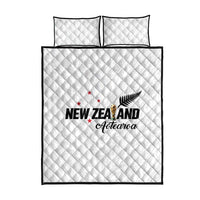 Football New Zealand Quilt Bed Set Aotearoa United White Version - Polynesian Pride