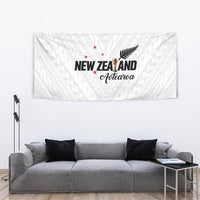 Football New Zealand Tapestry Aotearoa United White Version - Polynesian Pride