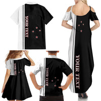 Personalised New Zealand 2025 Archery Basic Family Matching Summer Maxi Dress and Hawaiian Shirt Archery NZ