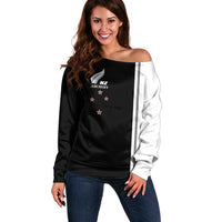 Personalised New Zealand 2025 Archery Basic Off Shoulder Sweater Archery NZ