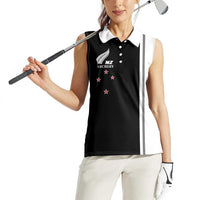 Personalised New Zealand 2025 Archery Basic Women Sleeveless Polo Shirt Archery NZ
