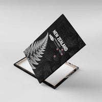 New Zealand 2025 Archery Canvas Wall Art Aotearoa Silver Arrows Black LT01 With Frame Black - Polynesian Pride