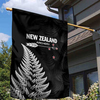 New Zealand 2025 Archery Garden Flag Aotearoa Silver Arrows Black LT01 - Polynesian Pride