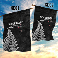 New Zealand 2025 Archery Garden Flag Aotearoa Silver Arrows Black LT01 - Polynesian Pride
