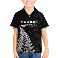 Personalised New Zealand 2025 Archery Hawaiian Shirt Aotearoa Silver Arrows Black LT01 - Polynesian Pride