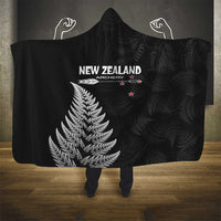 New Zealand 2025 Archery Hooded Blanket Aotearoa Silver Arrows Black LT01 - Polynesian Pride