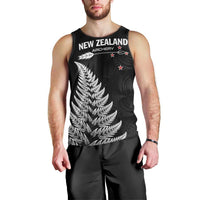 Personalised New Zealand 2025 Archery Men Tank Top Aotearoa Silver Arrows Black LT01 - Polynesian Pride