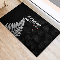 New Zealand 2025 Archery Rubber Doormat Aotearoa Silver Arrows Black LT01 - Polynesian Pride