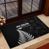 New Zealand 2025 Archery Rubber Doormat Aotearoa Silver Arrows Black LT01 - Polynesian Pride