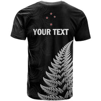 Personalised New Zealand 2025 Archery T Shirt Aotearoa Silver Arrows Black