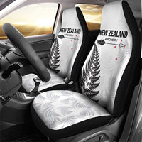 New Zealand 2025 Archery Car Seat Cover Aotearoa Silver Arrows White