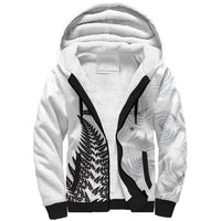 Personalised New Zealand 2025 Archery Sherpa Hoodie Aotearoa Silver Arrows White LT01 Unisex White - Polynesian Pride