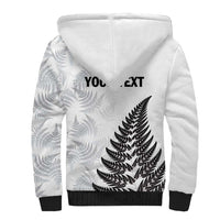 Personalised New Zealand 2025 Archery Sherpa Hoodie Aotearoa Silver Arrows White LT01 - Polynesian Pride
