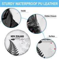 New Zealand 2025 Archery Spare Tire Cover Aotearoa Silver Arrows White