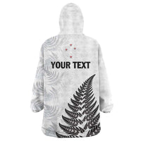 Personalised New Zealand 2025 Archery Wearable Blanket Hoodie Aotearoa Silver Arrows White LT01 - Polynesian Pride