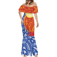 Philippines Mermaid Dress Pilipinas Polynesian Pattern LT01 - Polynesian Pride