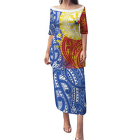 Philippines Puletasi Pilipinas Polynesian Pattern LT01 Long Dress Art - Polynesian Pride